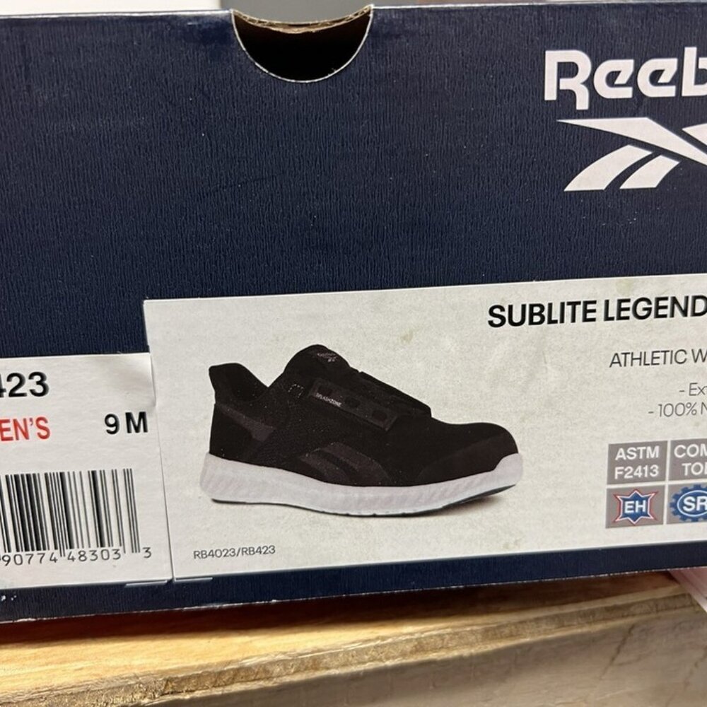 Reebok Womens Sublite Legend Work Sneaker Black Size 9 M - Picture 6 of 6